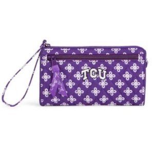 VERA BRADLEY - Collegiate Front Zip Wristlet-TCU